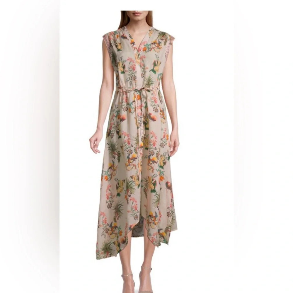 JOHNNY WAS
Print Midi Dress